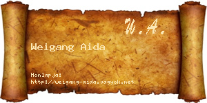 Weigang Aida névjegykártya